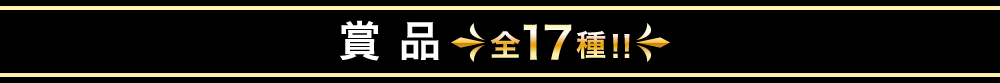賞品 全17種!!