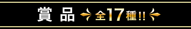 賞品 全17種!!